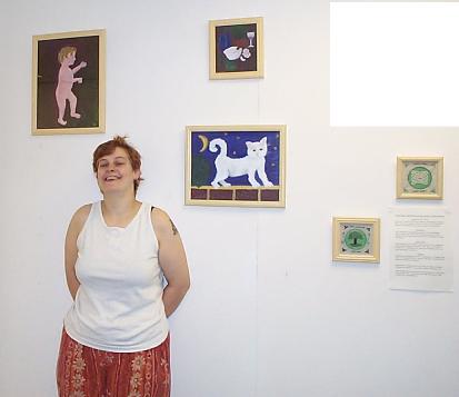 Proudly standing next to my art 16k