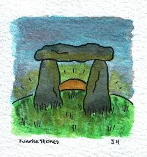 Sunrise Stones - Watercolour 13k