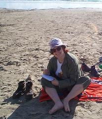 Writing on the beach 16k